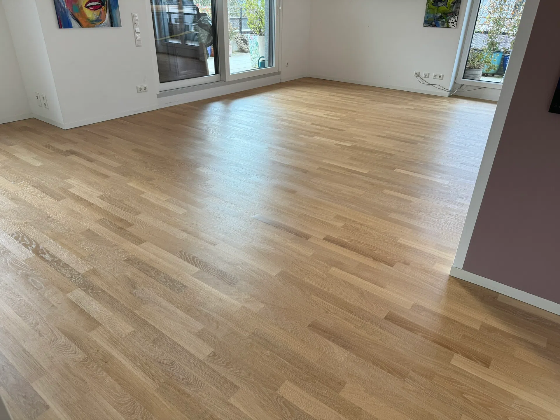 Behandelter Parkettboden mit hochwertiger Oberfläche