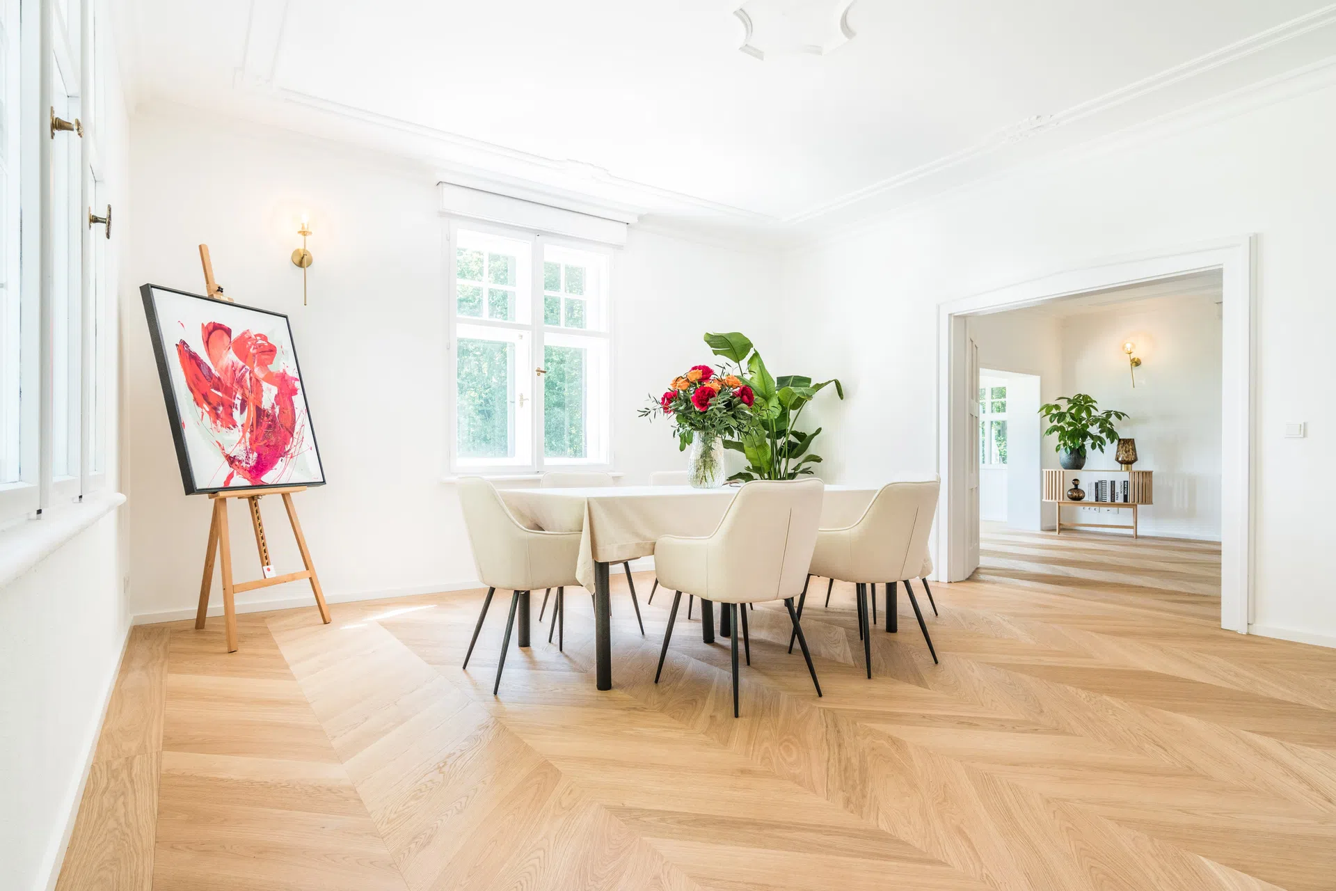 Französisch Fischgrät - Privatvilla in Brannenburg von Kramer Parkett - Bild 14