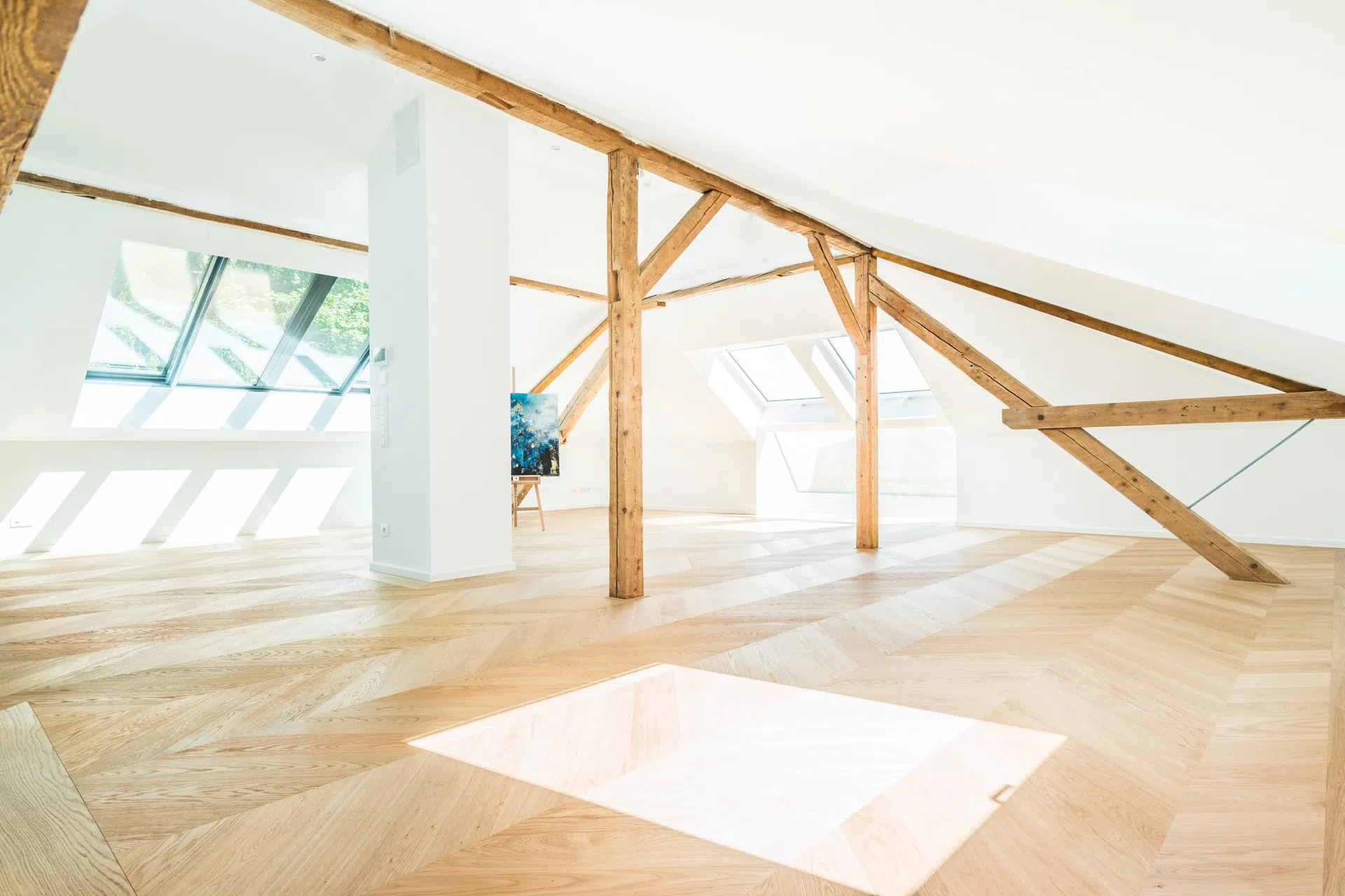 Französisch Fischgrät - Privatvilla in Brannenburg von Kramer Parkett - Bild 15