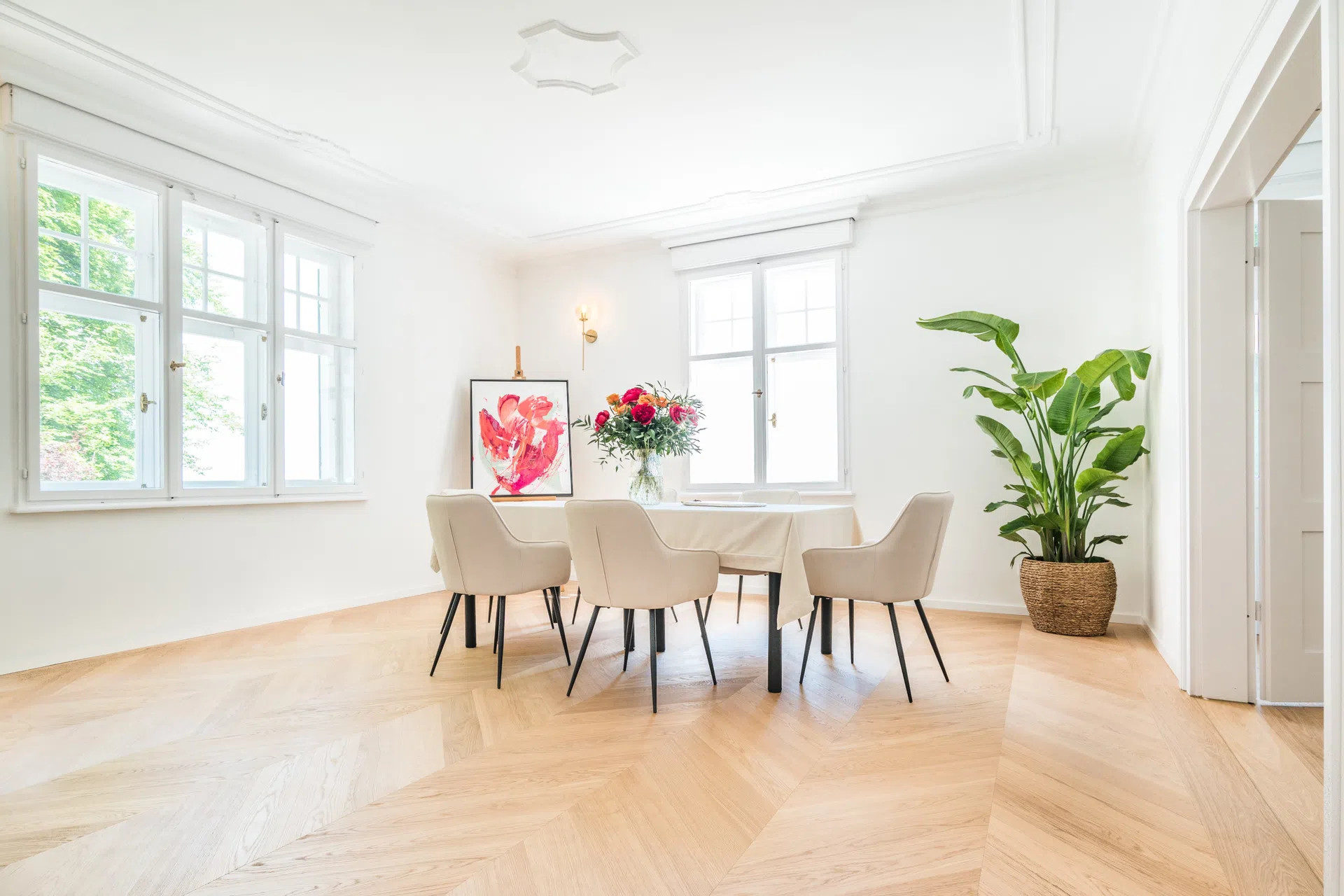 Französisch Fischgrät - Privatvilla in Brannenburg von Kramer Parkett - Bild 17
