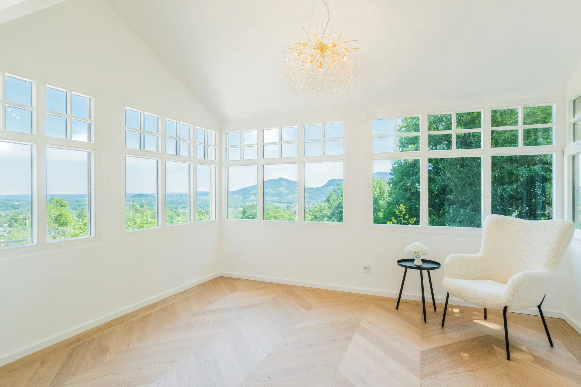 Französisch Fischgrät - Privatvilla in Brannenburg von Kramer Parkett - Bild 18
