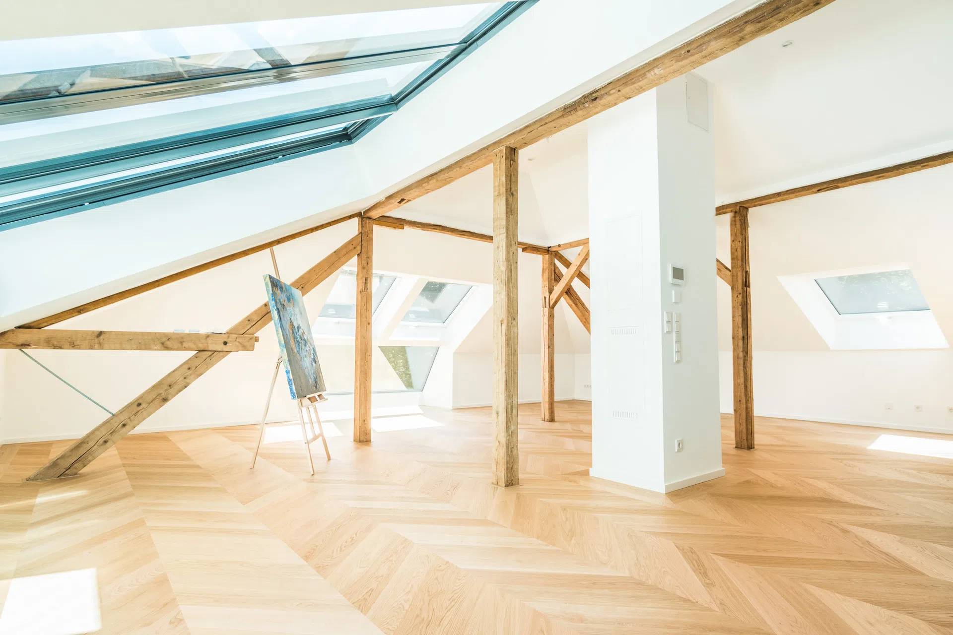 Französisch Fischgrät - Privatvilla in Brannenburg von Kramer Parkett - Bild 20